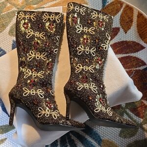 Elegant Embellished Women's Boots